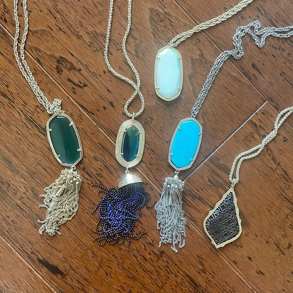 Kendra Scott Rayne Long Pendant necklace bundle!
